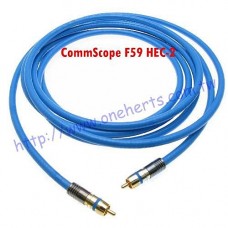 CommScope F59 HEC-2 VV  1公尺 鍍銀同軸  鍍金RCA BNC接頭 接受客製化